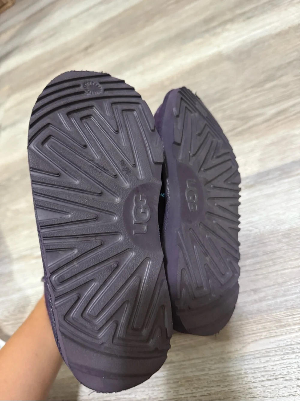 UGG Classic II Purple Iridescent Star Kids Boot